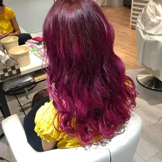 ロング カラー 金子 富士のヘアスタイル