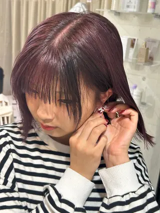 カラー 🌟デザインカラー 久保悠那のヘアスタイル