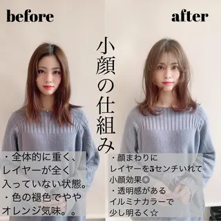 セミロング ♡大人カワイイ hair♡徳井はやとのヘアスタイル