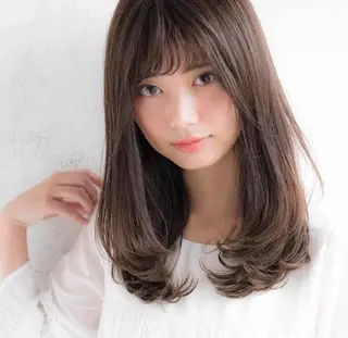 セミロング カラー 飯村 奎太のヘアスタイル