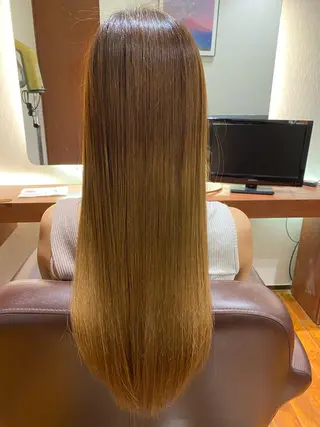 ロング 中谷 明日香のヘアスタイル