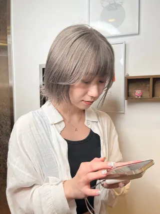 ショート カラー 髪質改善/ 縮毛矯正/相原聡のヘアスタイル