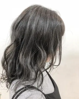 ミディアム カラー 縮毛矯正⭐️ TAKAHIROのヘアスタイル