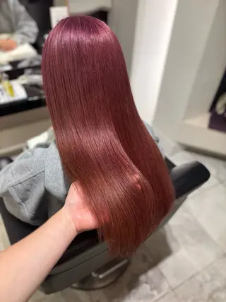 ロング カラー 浜崎 千亜のヘアスタイル