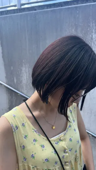 ショート カラー 渋谷　今泉ひろき 髪質改善×美髪矯正のヘアスタイル