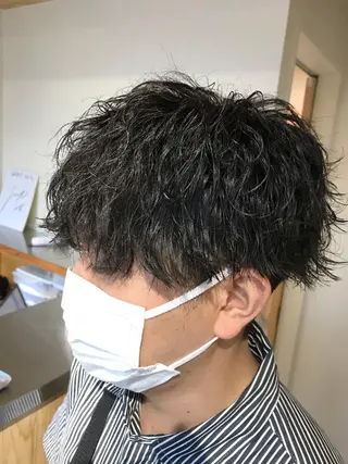 パーマ メンズ メンズブリーチカラー /パーマ ごーた立川のヘアスタイル
