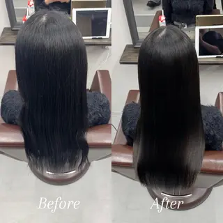 ロング 縮毛矯正/髪質改善 韓国風/MIKIYAのヘアスタイル