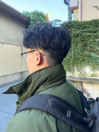 ショート パーマ メンズ メンズ/スパイキー ショート/isseyのヘアスタイル