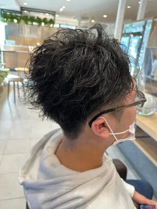 ショート パーマ メンズ 💈メンズ特化 美容師サキ💈のヘアスタイル