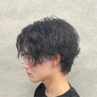 ショート パーマ メンズ 🖤Ayumi🖤 メンズ特化❤️‍🔥のヘアスタイル