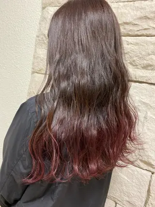 ロング カラー ヘアアレンジ メンズ キッズ ネイル マツエク・マツパ 透明感カラー🤎 ゆりのヘアスタイル