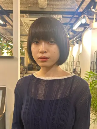 ミディアム カラー 木村 陽菜のヘアスタイル