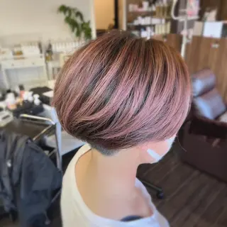 ショート カラー 大島 智志のヘアスタイル