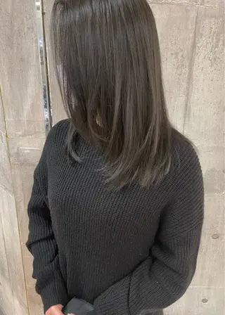 ミディアム カラー 田室 和幸のヘアスタイル
