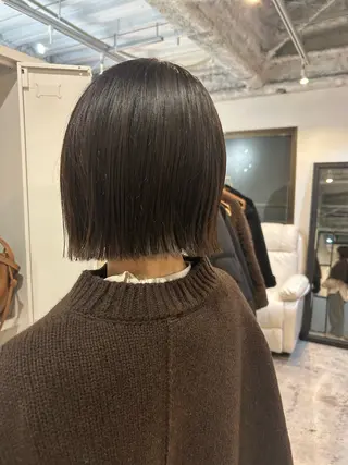 ミディアム 【🌈ボブ/縮毛矯正 /🌈】motoのヘアスタイル