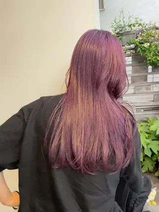 ロング カラー Hiyo 外国人風くせ毛パーマのヘアスタイル