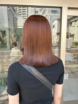 ミディアム カラー 🌷横浜/レイヤー /艶カラー🌷のヘアスタイル