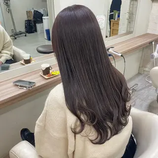 ロング カラー Riru🩵縮毛矯正 リピーター多数✨🩵のヘアスタイル