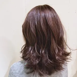 ミディアム カラー パーマ ヘアアレンジ 【ツヤ髪美容師】 ツダケイスケのヘアスタイル