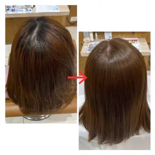 カラー ⭐️無料ショート モデル募集　まゆ⭐️のヘアスタイル