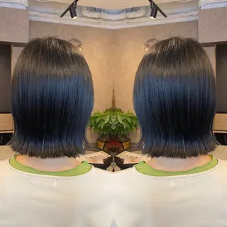 ミディアム カラー tocca 💜石田愛結💜のヘアスタイル