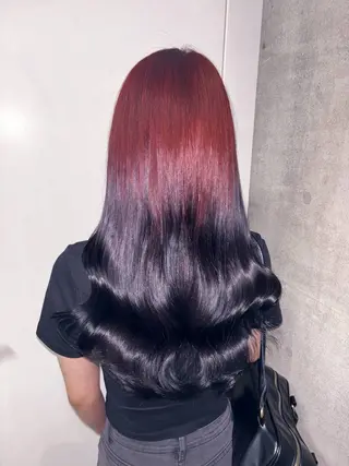 ミディアム カラー 💫miyu💫デザ インカラー/アレンジのヘアスタイル