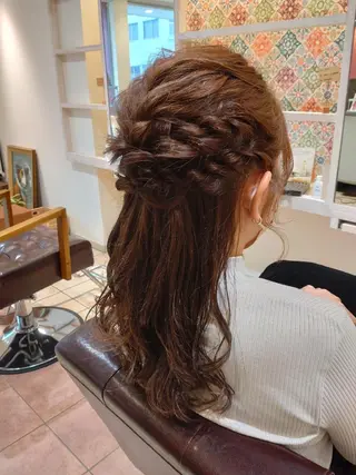 ロング ヘアアレンジ 大槻 百合子のヘアスタイル