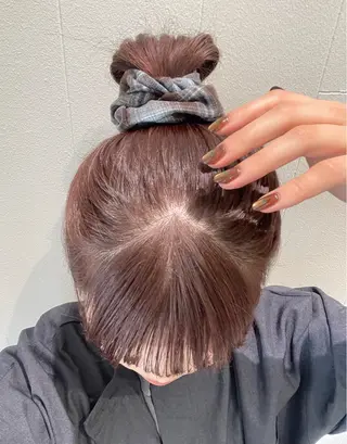 カラー 自然と惹かれる🪷 艶カラー/茉優♩のヘアスタイル