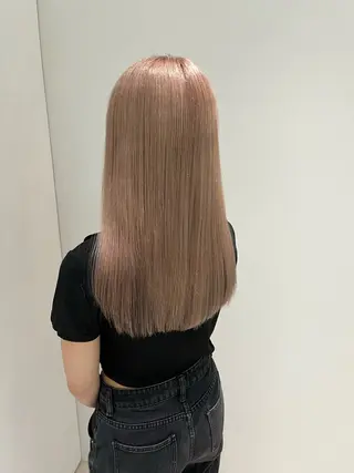 ミディアム カラー レイヤー似合わせ 透明感カラーりきやのヘアスタイル