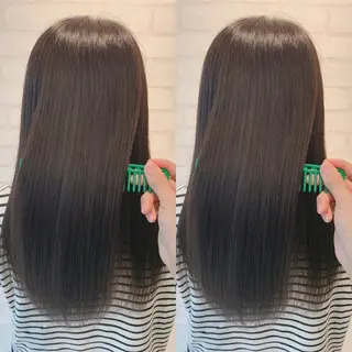 ロング 髪質改善 髪質改善カラーのヘアスタイル