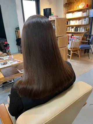 セミロング 阪神西宮★JUNO 川﨑温子のヘアスタイル