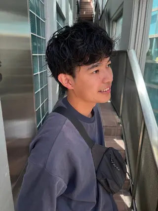 パーマ メンズ 池田理紗/ bob/メンズカットのヘアスタイル