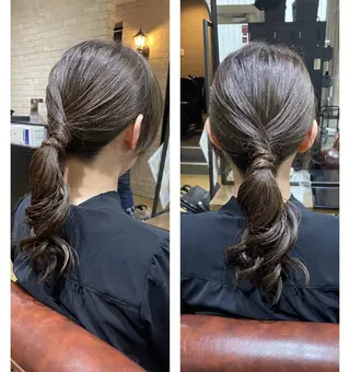 ヘアアレンジ MIKU ナチュラルヘア✂️✨のヘアスタイル