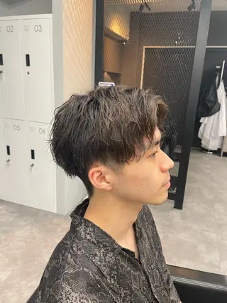 ショート パーマ ヘアアレンジ メンズ ⚡️王道メンズ⚡️ 北千住駅近!のヘアスタイル