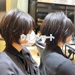 ショート 縮毛矯正・似合わせ タナカ レイヤのヘアスタイル