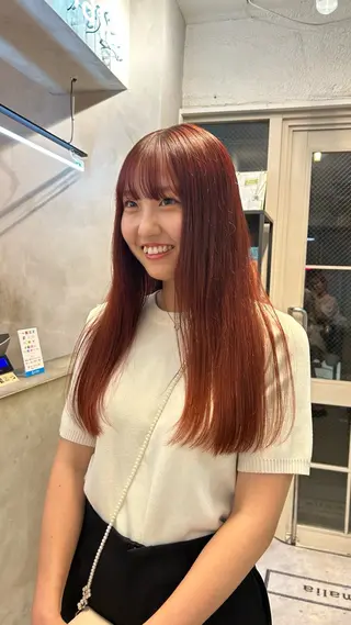 ロング カラー じゅわっと暖色カラー 🍊Moemiのヘアスタイル