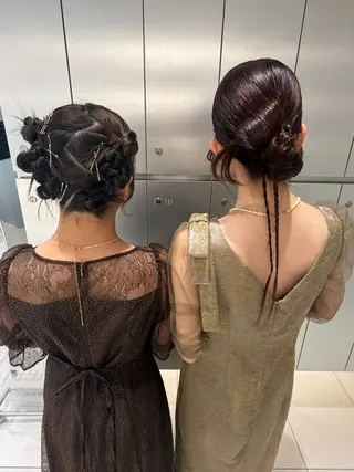 ヘアアレンジ ヘアセット🎀耳つぼ 👂💎MONAMIのヘアスタイル