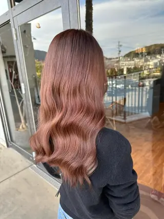 ロング カラー 鵜飼 真伍のヘアスタイル