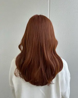 セミロング カラー ヘアアレンジ 《暖色/韓国hair 》🇰🇷桑原ユキネのヘアスタイル
