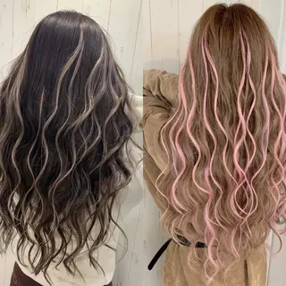 ロング 🧡可愛い色落ち🧡 ハイトーン特化🧡のヘアスタイル