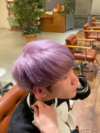 ショート カラー メンズ 内野 友貴のヘアスタイル