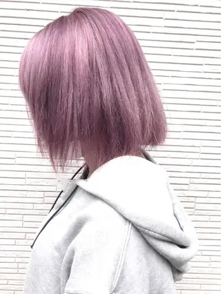 ショート カラー ハイトーン×レイヤー /遠藤将太のヘアスタイル