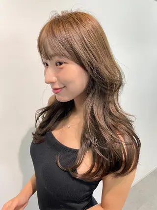 ロング 💜🩷カラーモデル 募集/ゆうり🩷💜のヘアスタイル