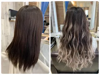 ロング Navy （ネイビー）のヘアスタイル