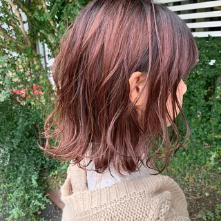 ミディアム カラー 髪質改善 の達人/杉原碧仁のヘアスタイル