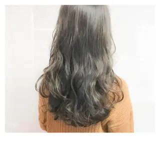 セミロング カラー パーマ 髪質改善、縮毛矯正 店長浅野太郎のヘアスタイル