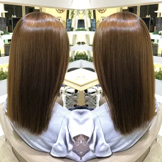 ミディアム カラー 韓国レイヤー×透明感 カラー/山崎一輝のヘアスタイル