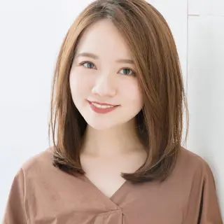 セミロング カラー 大人可愛いショート 原田美千留のヘアスタイル