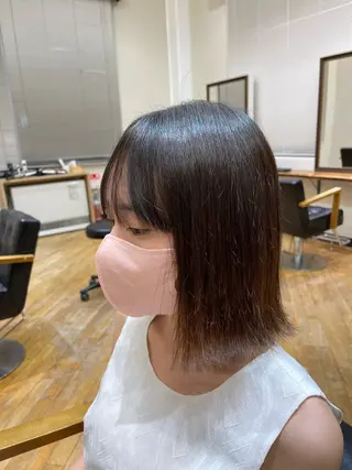 ミディアム 佐藤 海璃のヘアスタイル