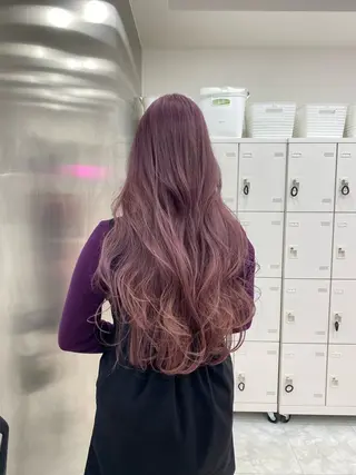 ロング カラー 💖似合わせカラー レイヤー💖縮毛矯正のヘアスタイル